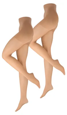 Produktbild von NUR DIE 2-Pack Shape Strumpfhose Goodbye Laufmaschen - amber - Größe 44/48 = L