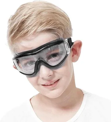 Produktbild von Sicherheitsbrille schokbeständig ballistisch 5-12 Jahre schwarz