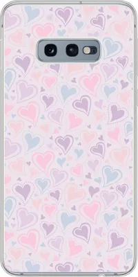 Produktbild von MuchoWow® Handyhülle Schutzhülle Hülle für Telefoonhoesje Samsung Galaxy S10e Mädchen - Herzen - Schnittmuster - Mädchen - Kinder - Kinder Silikon Softcase Handy Hülle - Handy
