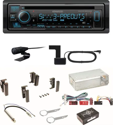 Produktbild von Kenwood KDC-BT950DAB Bluetooth Digitalradio Einbauset für Audi A4 B5 A6 4B C4 A8