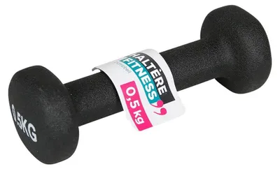 Immagine prodotto di Kettlebell in ghisa - 0,5 kg - Nero - Per yoga e fitness