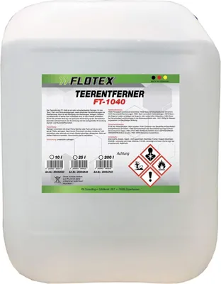 Produktbild von Flotex Teerentferner, 10L Teerreiniger löst Teer Fett Bitumen Öl Rückstände