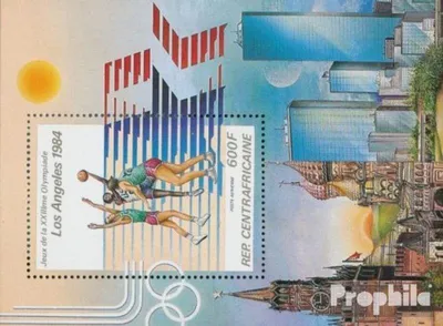 Produktbild von Briefmarken Zentralafrikanische Republik 1982 Mi Block192A (kompl.Ausg.) gestempelt Olympische Sommerspiele