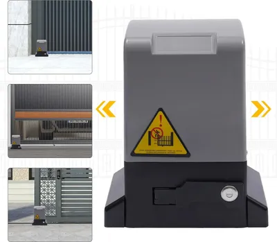 Obrázek produktu pro Automatický elektrický pohon posuvné brány, sada, 220V, IP44, s dálkovým ovládáním, kovové pouzdro, vícebarevný