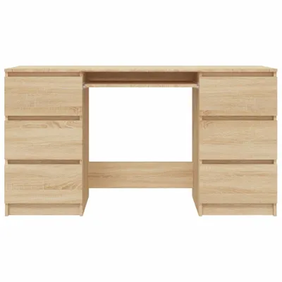 Zdjęcie produktu dla vidaXL Biurko dąb sonoma 140x50x77 cm materiał drewnopochodny - Biurka