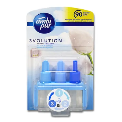 Immagine prodotto di Ambi Pur 3volution, flacone di ricarica per fragranza Cotone Fresh, 21 ml