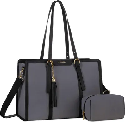 Obrázek produktu pro LOVEVOOK Notebook Bag 15,6 palce Dámská plátěná kabelka přes rameno taška Business Office Travel