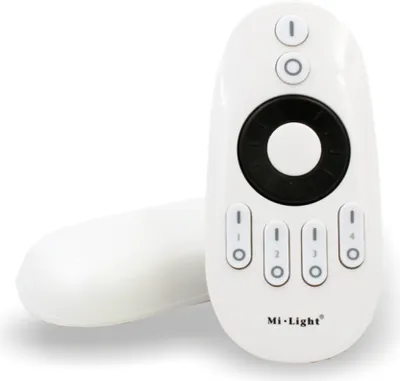 Produktbild von Mi-Light DIM+CCT 4-Zonen-Fernbedienung 2,4GHz 12/24V | Drehrad