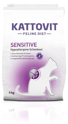 Obrázok produktu pre Kattovit Sensitive 4kg, Dospelý, 4 kg, Bez obilnín, Bez gluténu