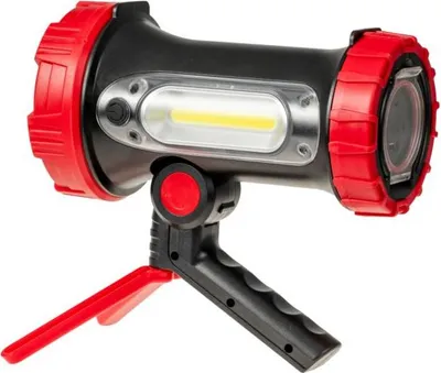 Productafbeelding van Oplaadbare zaklamp met verstelbare handgreep, 350 lumen + 180 lumen - 100 graden