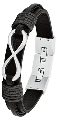 Productafbeelding van S.Oliver heren lederen armband, modelnummer 2026136