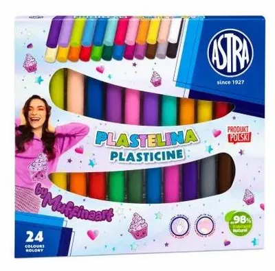 Image de Pâte à modeler 24 couleurs Muffinaart Astra