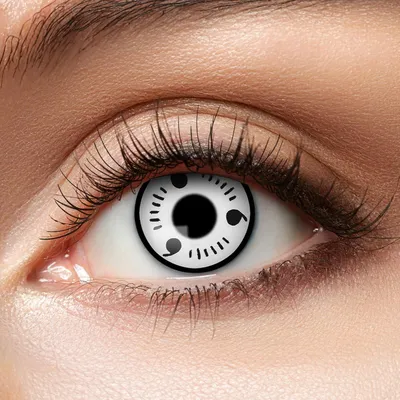 Produktbild von Zoelibat White Itachi 3-Monats-Kontaktlinsen auffälliger Anime Cosplay Look