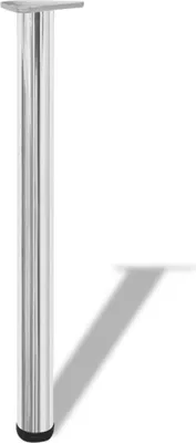 Obrázok produktu pre vidaXL 4x výškovo nastaviteľná stolová noha chróm 710 mm