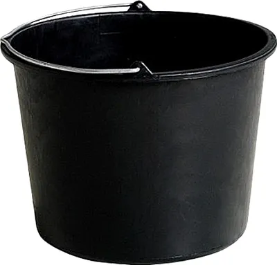 Produktbild von BigDean Baueimer 20 Liter - Eimer mit Literskala & Metallhenkel - Zementeimer Putzeimer Mörteleimer