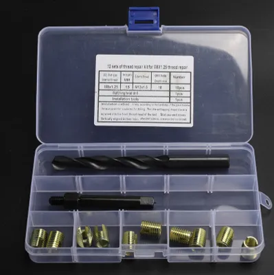 Image de Réparation de filets, kit de réparation de filets, insert fileté, outil d'insertion de taraud, insert autotaraudeur