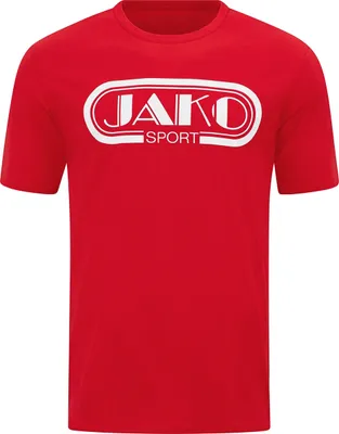 Image de JAKO T-shirt unie Retro, couleur:rouge, taille:3XL