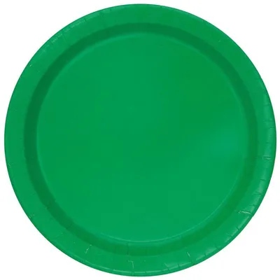 Produktbild von 16 Pappteller dunkelgrün ca. 22,8 cm Durchmesser