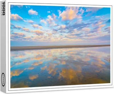 Produktbild von raxxa Premium-Puzzle "Nordsee Strand im Sonnenaufgang", 1000 Teile