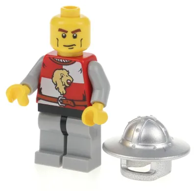 Produktbild von 1xLego Minifigur Castle Kingdoms Lion Ritter Löwe Helm Doppelgesicht 7188 cas498