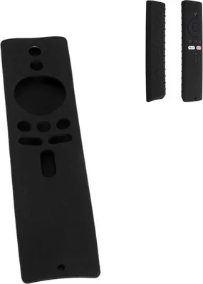 Zdjęcie produktu dla Silikonowe etui na pilota do Mi Box i Mi Stick – antypoślizgowe – czarne.