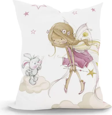 Produktbild von Green Bean® Kinder Sitzsack Little Fairy 100x135cm mit 270 Liter hochwertiger EPS Perlen Füllung und waschbarem Motiv Wechsel-Bezug aus 100% Baumwoll