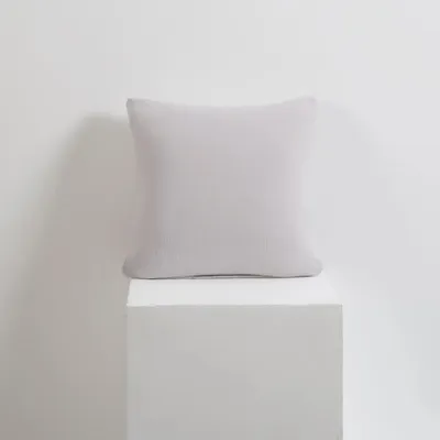 Produktbild von Graue Baumwoll-Musselin Kissenbezug 40x40 für Bettwäsche