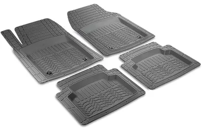 Productafbeelding van Universele rubberen vloermatset voor auto (4-delig)