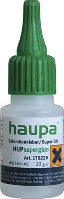 Immagine prodotto di Colla istantanea universale Haupa ZollHUPsuperglue Zoll Flacone da 20 g, 1 pz.