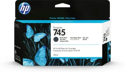 Produktbild von HP 745 - 130 ml - mattschwarz - original - DesignJet - Tintenpatrone - für DesignJet Z2600 PostScript, Z5600 PostScript