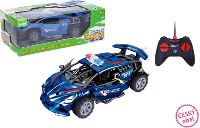 Produktbild von Ferngesteuertes RC-Polizeiauto mit Rauchfunktion, 21 cm – tschechische Verpackung