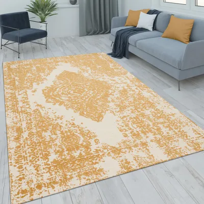 Immagine prodotto di Tappeto soggiorno a pelo corto Vintage Motivo orientale Ornamenti Decorazione moderna Dimensioni 160x230 cm