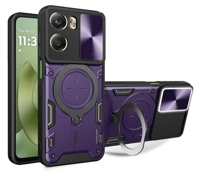 Zdjęcie produktu dla Techsuit etui CamGuard Pro ochroną aparatu do Motorola Moto G06 - fioletowe