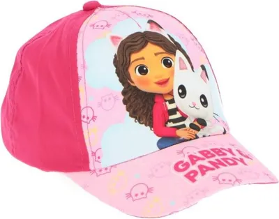 Productafbeelding van Gabby's Dollhouse baseballpet, muts voor kinderen, ideaal voor lente en zomer, roze