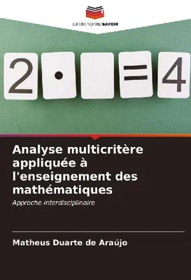Produktbild von Analyse multicritère appliquée à l'enseignement des mathématiques