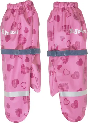 Produktbild von Playshoes - Regenhandschuhe mit Fleece-Futter für Mädchen - Herzen - Rosa, L