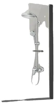 Produktbild von VEVOR Rahmenlose Badewannen-Duschkabine, 86 cm B x 140 cm H, Halbe Duschkabine für Badewanne, 180° drehbare Sicherheitsglas-Tür, Halbe Duschkabine mit 6 mm Sicherheitsglas-Badewannenschirm, Schwarz, Einzelne Tür
