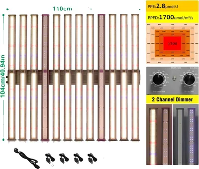 Immagine prodotto di Lampada LED per piante, spettro completo, dimmerabile, bianco caldo