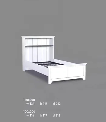 Produktbild von Holzbett Schlafzimmer Design Luxus Möbel Jugendzimmer Holz Weiß Klassisch