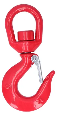 Kranhaken 1T, legierter Stahl, Schwenköse, drehbar, für Anhänger