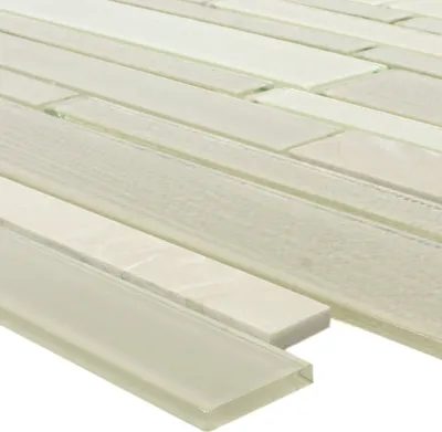 Produktbild von Mosaikfliesen Glas Naturstein Kalamos Beige