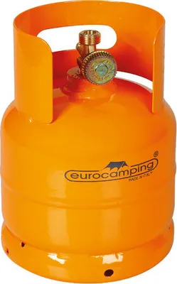 Zdjęcie produktu dla Butla gazowa LPG, pionowe wyjście kurka gazowego, przyłącze W20 x 1/14" lewe, masa zewnętrzna - 1 kg (2,5 litra)