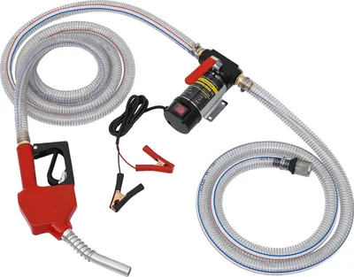 Obrázok produktu pre Dieselové čerpadlo – 12 V palivové čerpadlo – prietok 45 l/min – 175 W – samonasávacie – samouzavíracia výdajná pištoľ – 2 m sacie potrubie, 4 m výtlačné potrubie