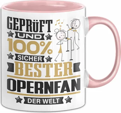 Produktbild von Opernfan Geschenk Lustiger Spruch für Opernfan Geschenkidee Bester Opernfan Der Welt (Rosa)