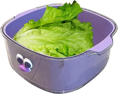 Produktbild von Schüssel mit Sieb, 2-in-1-Waschsieb für Nudeln, Salat und Beeren