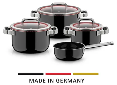 Image de WMF Fusiontec Function Pro, ensemble de casseroles, 4 pièces, noir, référence 122532