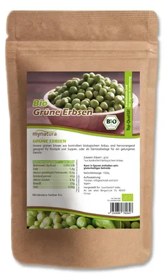 Produktbild von Mynatura Grüne Erbsen - 1000g in verschiedenen Größen - 2 Beutel