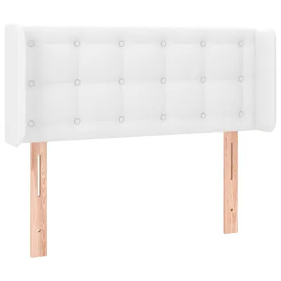 Produktbild von vidaXL Kopfteil mit Ohren Weiß 103x16x78/88 cm Kunstleder