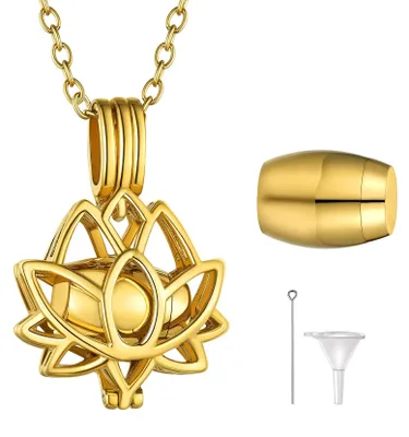 Image de Solidchoice - Collier pour cendres avec pendentif urna, personnalisable