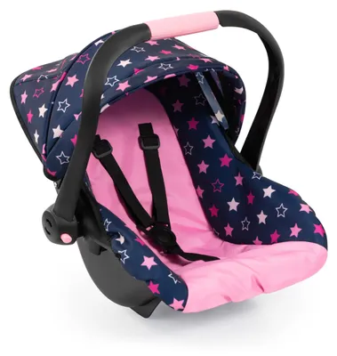 Productafbeelding van Bayer Design 67916AA Autostoeltje voor poppen, EasyGo, poppenstoeltje, accessoire voor poppen, met veiligheidsgordel, kap en verstelbare handgreep